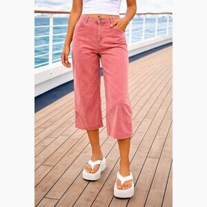 Free People Like That Tapered Capris Arabian Spice 14